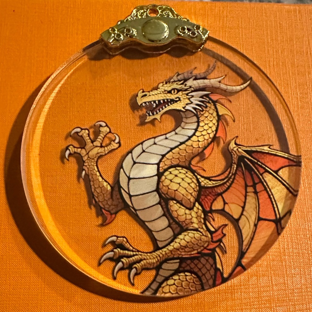 Sun catcher Dragon Pendent